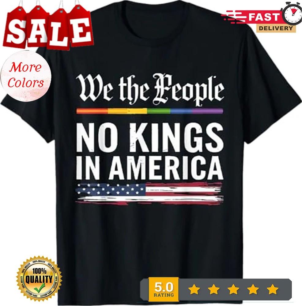 В Америке нет королей Мы Народ Политическая Футболка Мужская Женская Футболка M