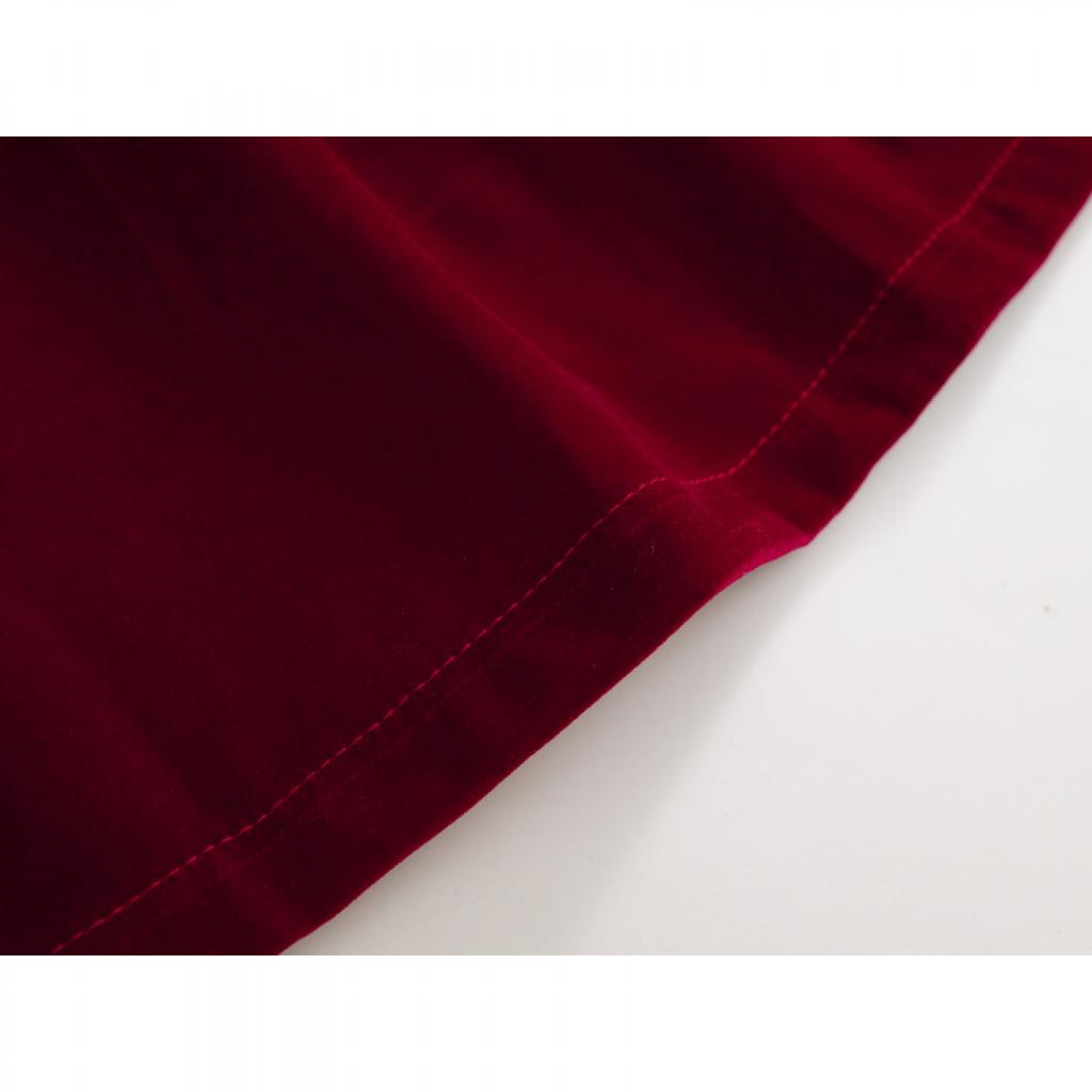 Mädchen Samt Ärmelloses Kleid 2024 Herbst Neu Baby Koreanisch Rot A-Linie Prinzessinnenkleid