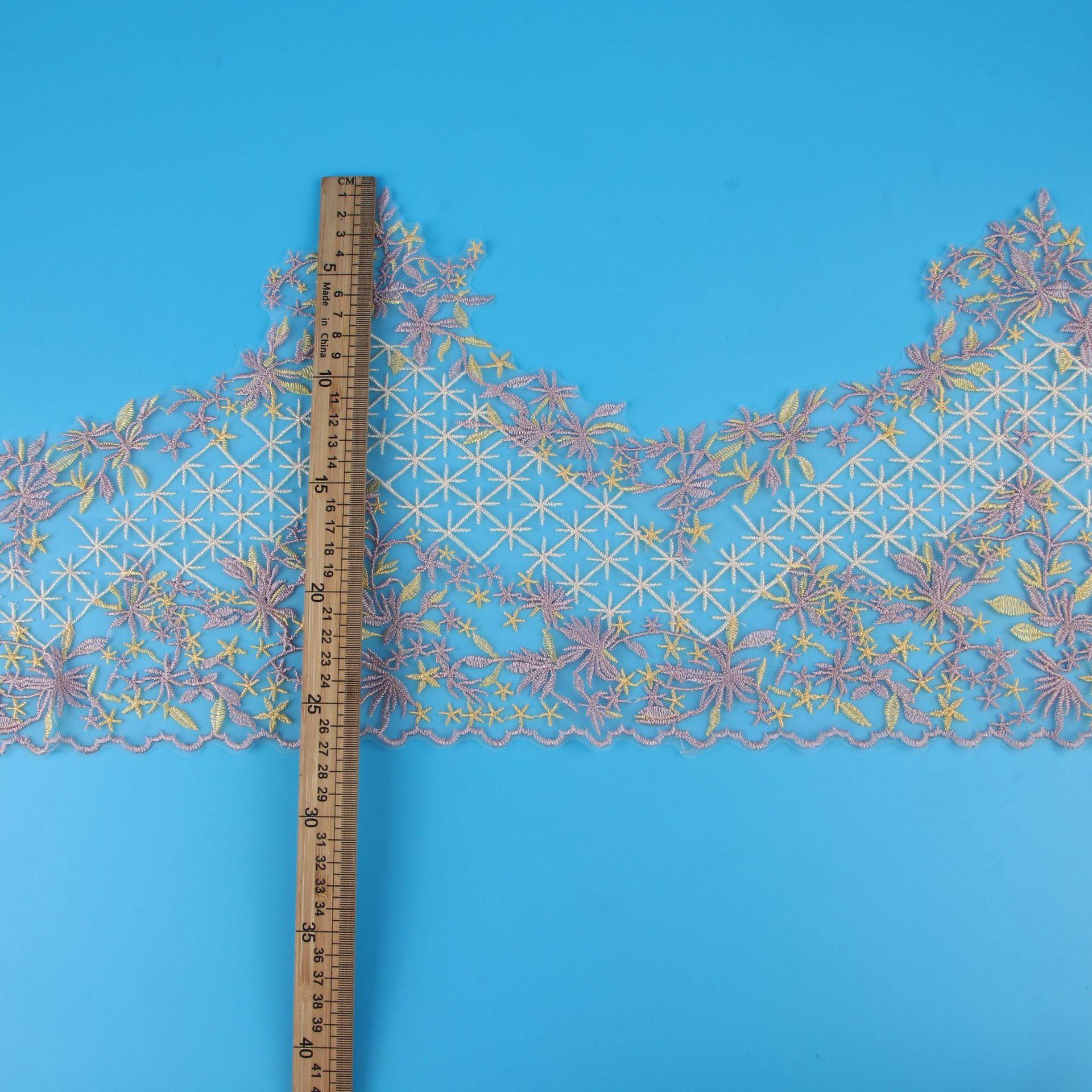 

Многоцветное вышитое сетчатое кружево, вышивка, женская одежда, аксессуары, манжеты для юбки, вырез горловины, аксессуары для одежды Picture color/size 8 each