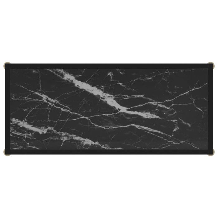 VidaXL Table console Noir 80x35x75 cm Verre trempé 322834