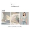Texture hollow lace short-sleeved knitted shirt with breathable stripes for slimming, women's T-shirt