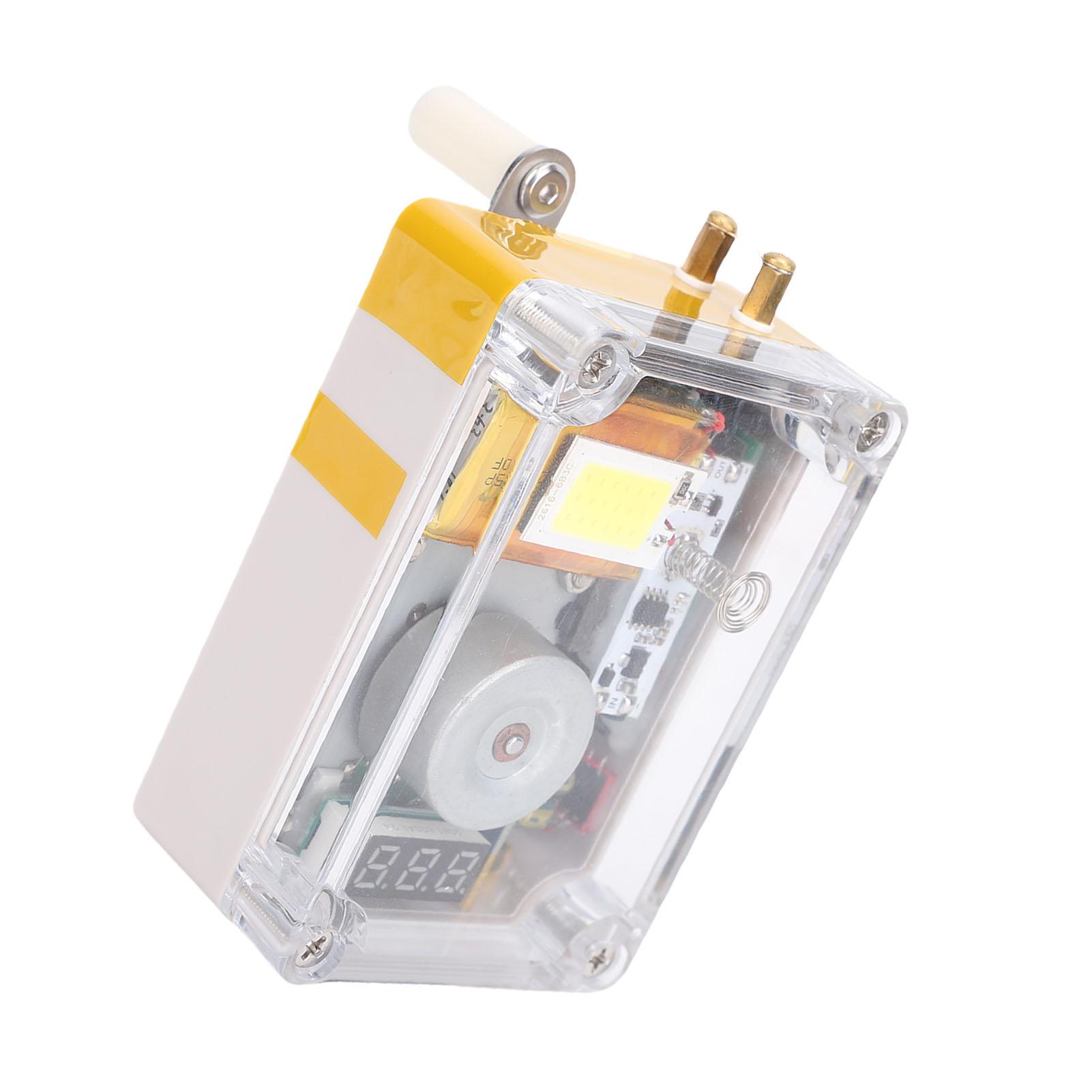 Manual Hand Crank Generator Portable Emergency Hand Power USB Charging Generator with Light Battery Storage Function for Camping Outdoor