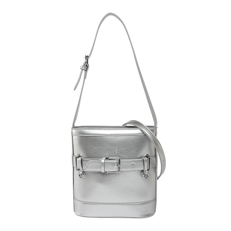 Simple Single-shoulder Bag, Elegant Crossbody Bag, Bucket Bag, Commuter Bag for Women