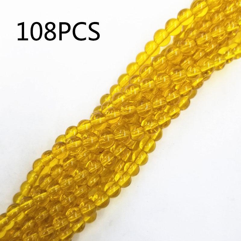 70/108pcs 8mm Glass Loose Beads DIY Handmade Accessories for Bracelet Necklace  Jewelry Making
