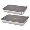 304 Stainless Steel 316 Dumpling Plate Crisper Dumplings Storage Box Refrigerator Crisper Dumpling Frozen Cold Storage Box