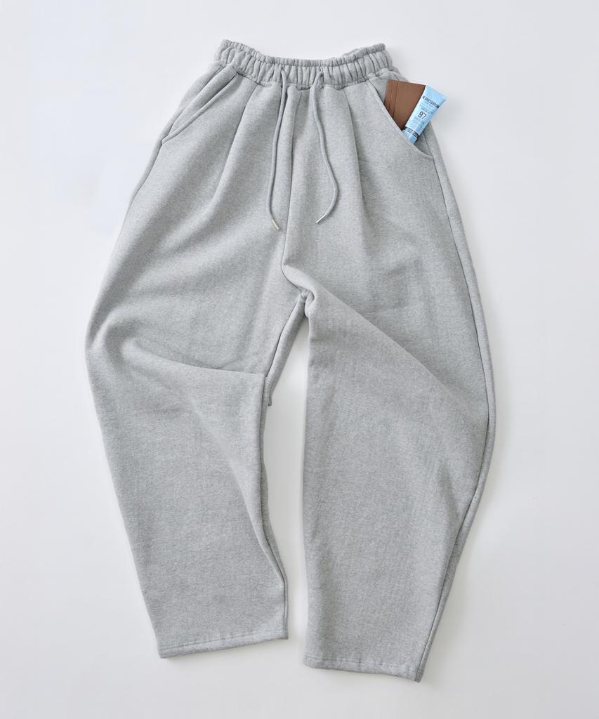 ANALOG MOOD Soft Curved Brushed Sweatpants (Gray)