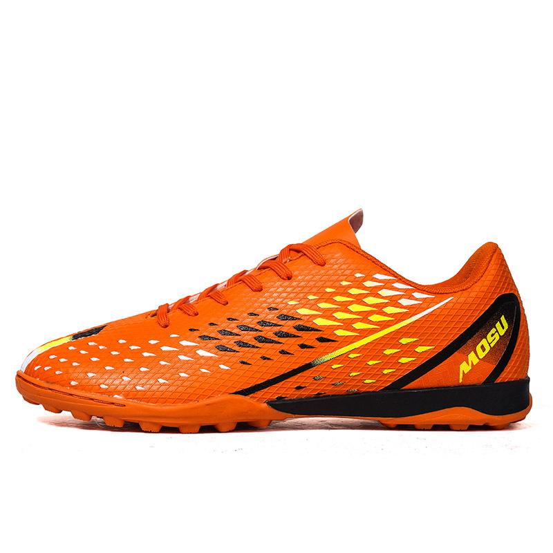 Football shoes new color scheme wear-resistant men and women non-slip low top G long broken nails grass youth