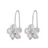 S925 Silver Diamond Flower Stud Earrings For Women Lightweight Niche High End Elegant Jewelry