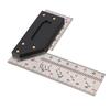 Woodworking   Ruler Right Angle Ruler Carpenter   Layout Tool with Marking Holes 3.9 Inch
