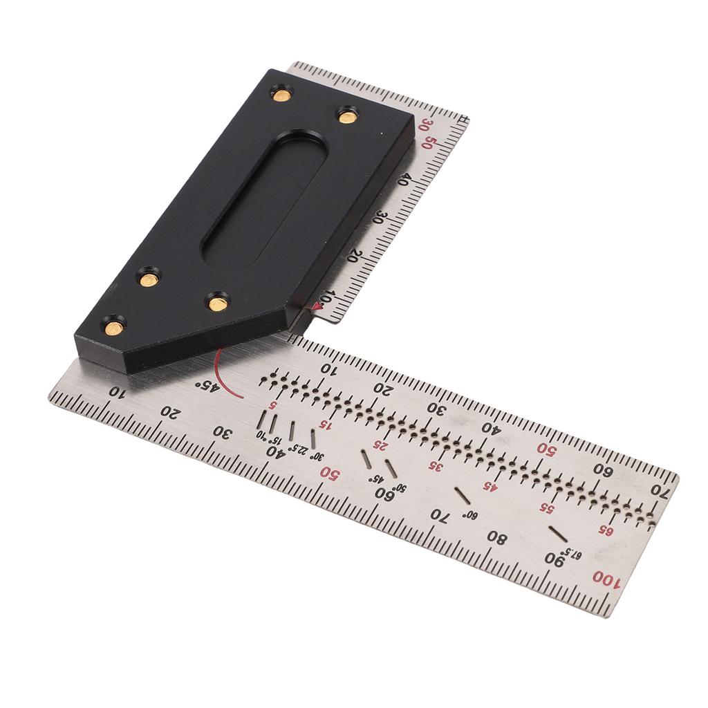 Woodworking   Ruler Right Angle Ruler Carpenter   Layout Tool with Marking Holes 3.9 Inch