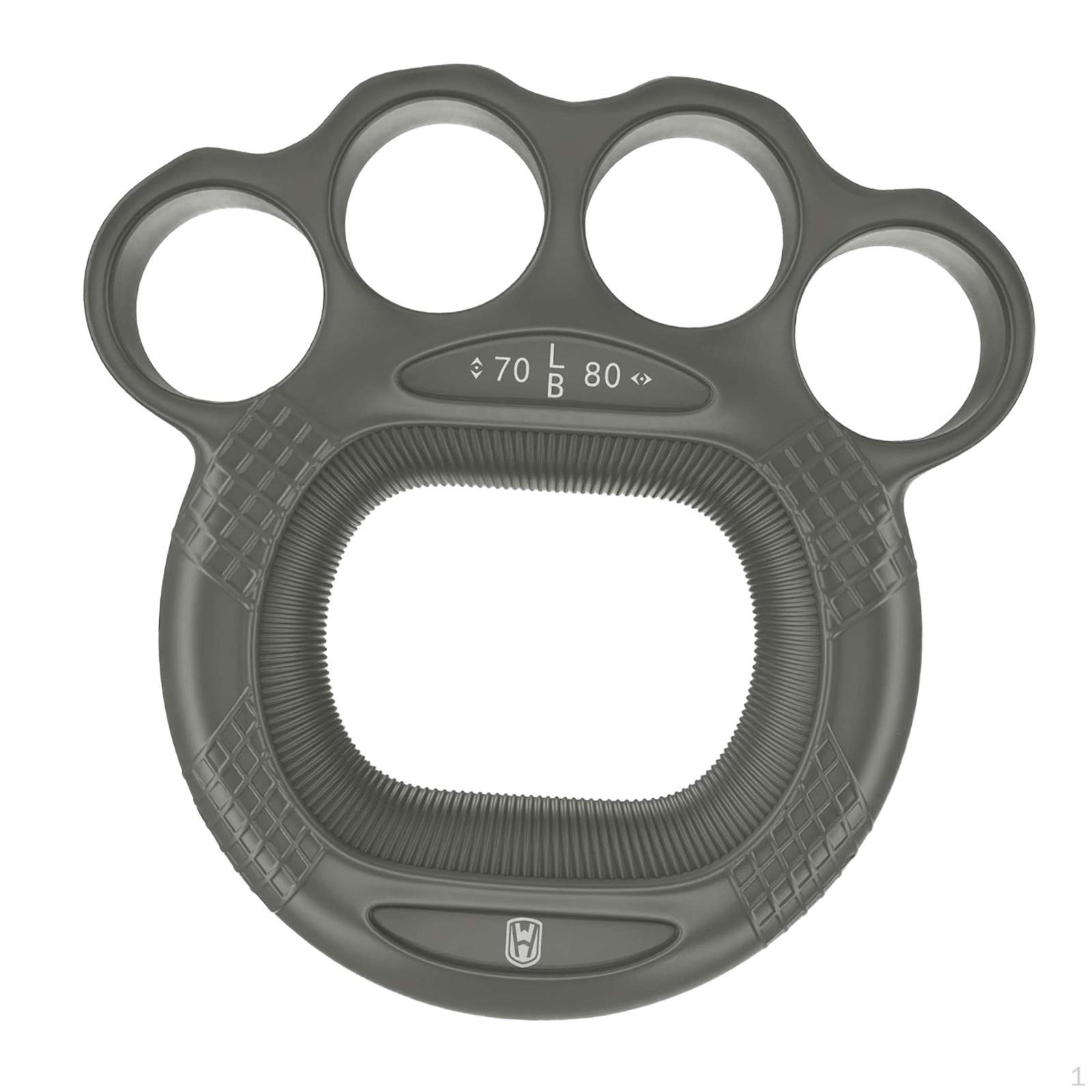 

Тренажер для тренировки хвата пальцев, кольцо для тренировки силы, универсальный тренажер для предплечий для всех возрастов серый