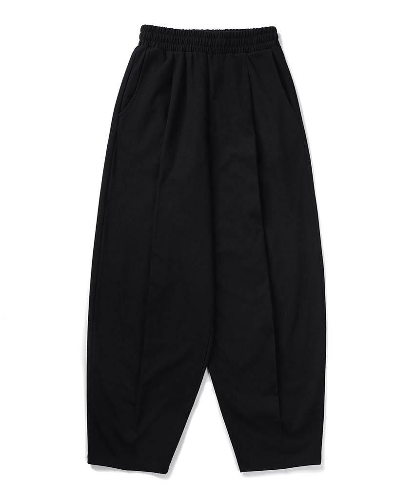GAKKAI UNIONS One-Pleat Balloon Sweatpants Black