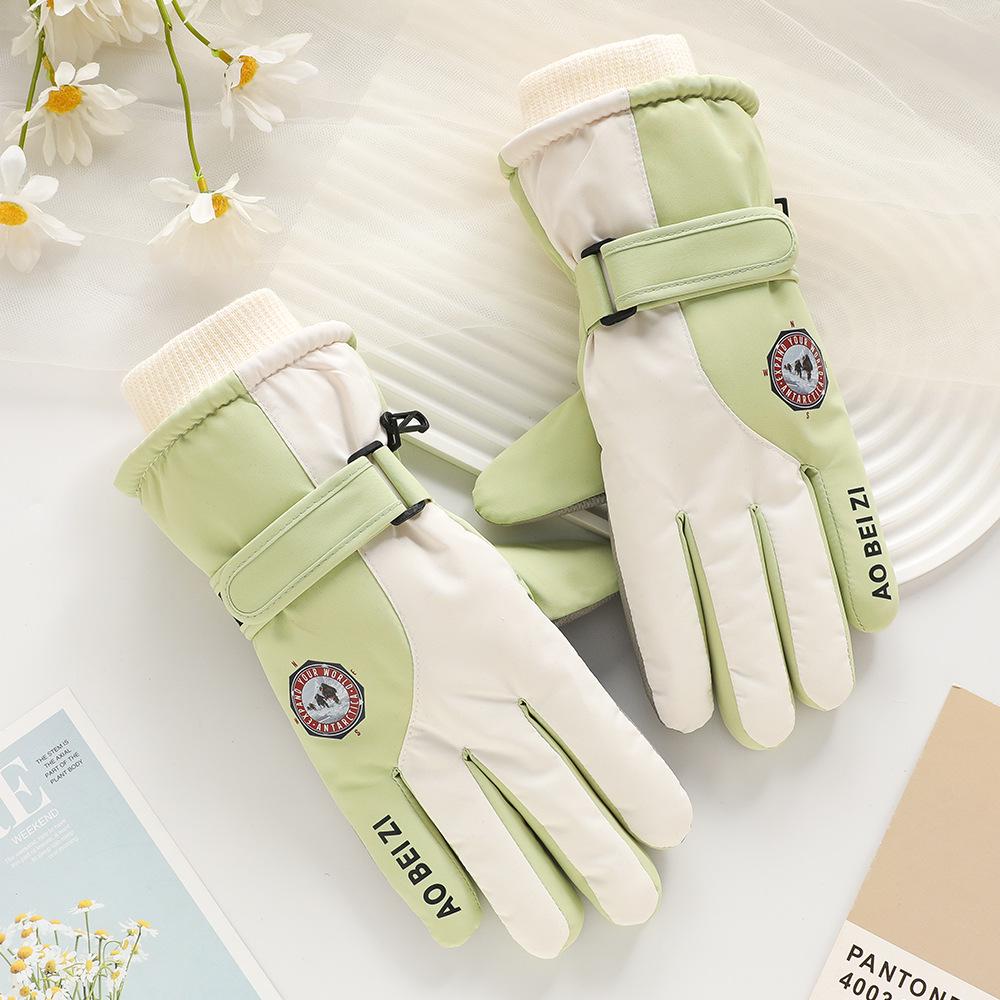 Men s & Women s Cold-Proof Windproof Fleece-Lined Touchscreen Winter Ski & Cycling Gloves One Size