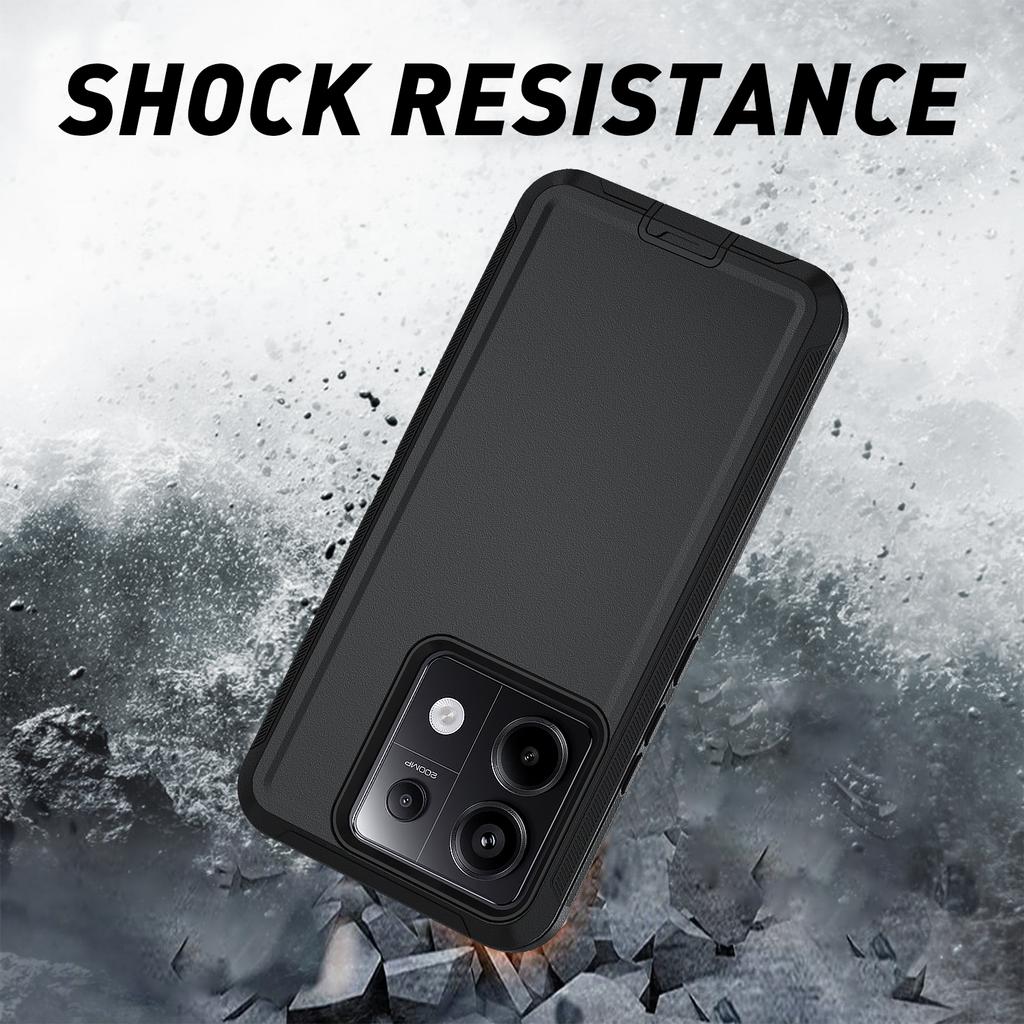 Heavy Duty Hybrid Ott-Box Defender Phone Case For Xiaomi Redmi Note 15 13 Pro Plus 4G 5G 15A 15C 13R 3-Layer Protective Cover