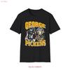 Black George Pickens Bootleg Style T Shirt Vintage Top For Everyday Wear Unisex Soft Streetwear Casual Comfortable