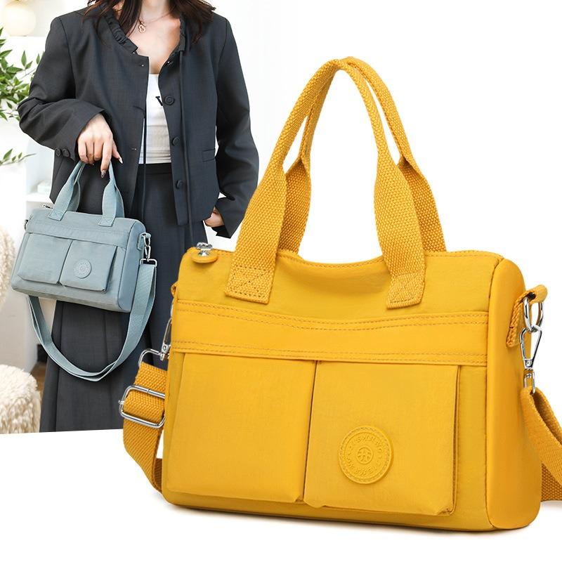 Simple Commuter Tote Women's Bag Autumn New Handbag Women's Nylon Cloth Shoulder Messenger Bag Mother Bag