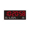 Time/Date/Week/Temp Display Digital Wall Clock 12/24H Electronic Table Clock  Living Room