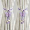 Handmade Butterfly Shaped Curtain Tieback Sequin Curtain Buckle  Window Treatment
