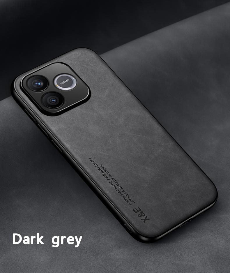 For Honor 600 Lite Case PU Leather Car Magnetic Holder Silicone Case For Honor 600 Lite Built-in Iron Protection Phone Cover