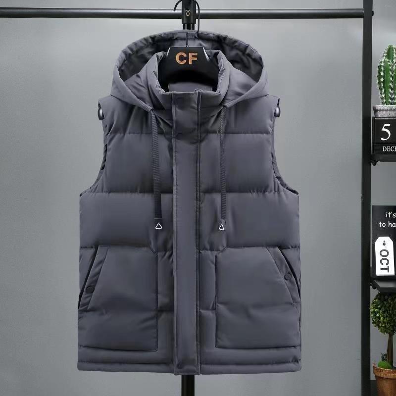 

Парный хлопковый жилет мужской безрукавный хлопковый жилет мужской приталенный толстый жилет мужской зеленый жилет хлопковый жилет тренд 5XL темно-серого