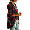 Women's Halloween Printed Hoodie 3/4 Sleeve Pullover Casual Tunic for Party