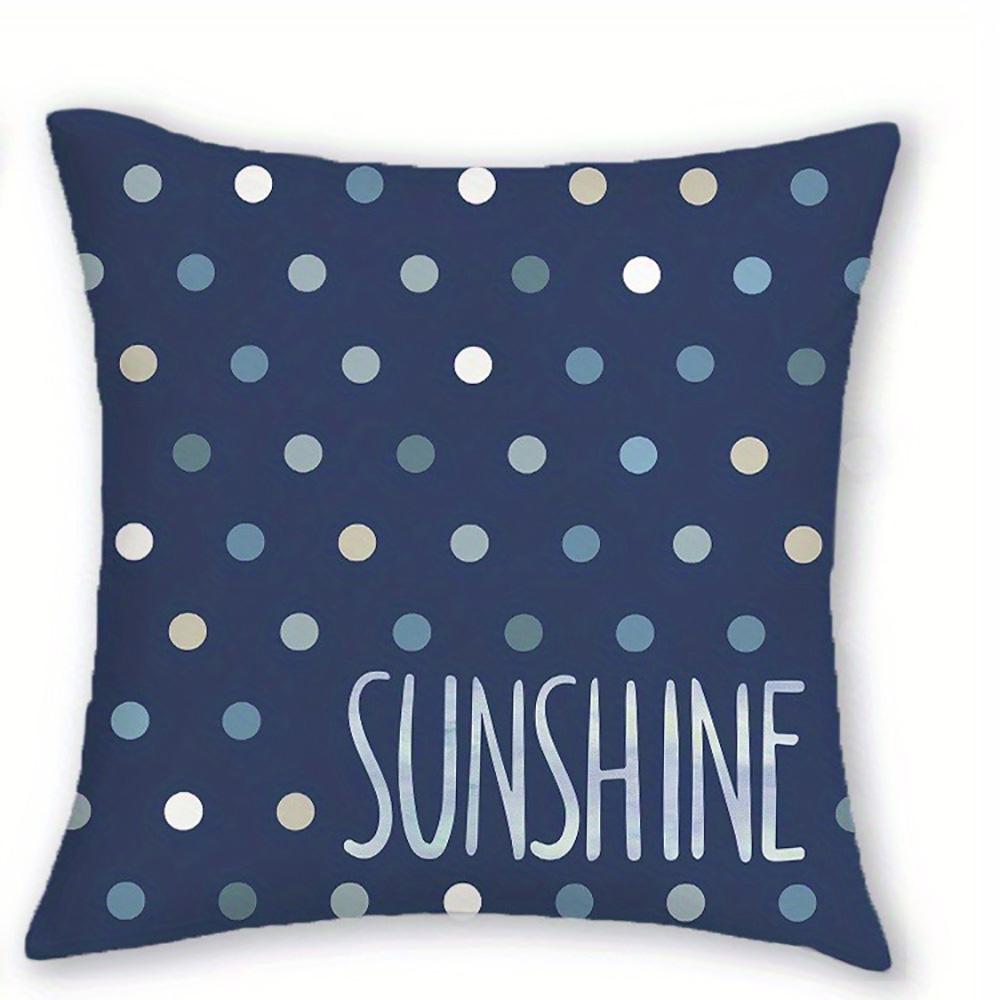 

Blue Ocean Themed Pillowcases: Whale, Jellyfish, Stripes & Sunshine Design Sofa cushion cover home room decoration 16x16Inch