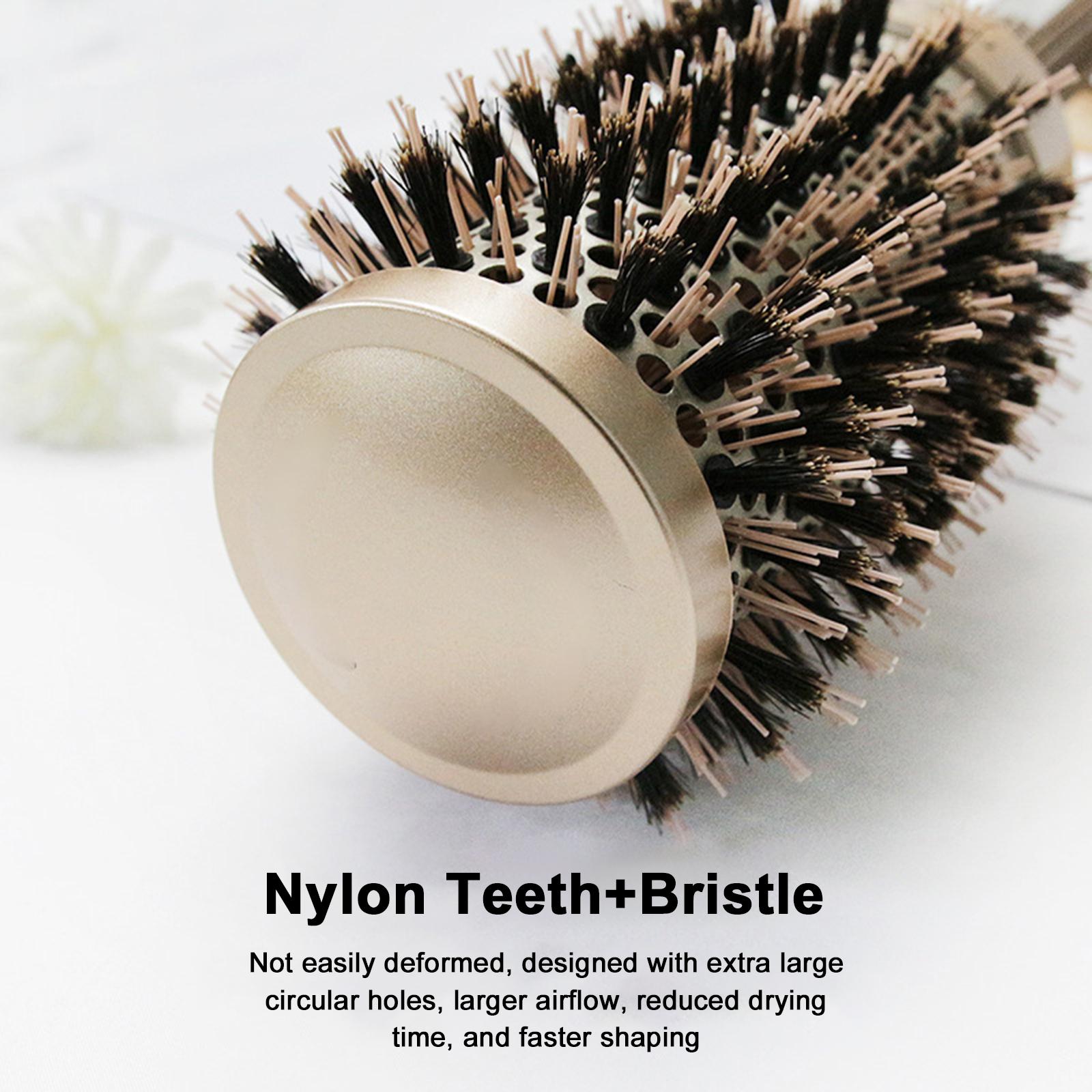 

Круглая щетка для сушки феном, завивки волос, щетка для укладки волос, антистатическая роликовая расческа для увеличения объема волос