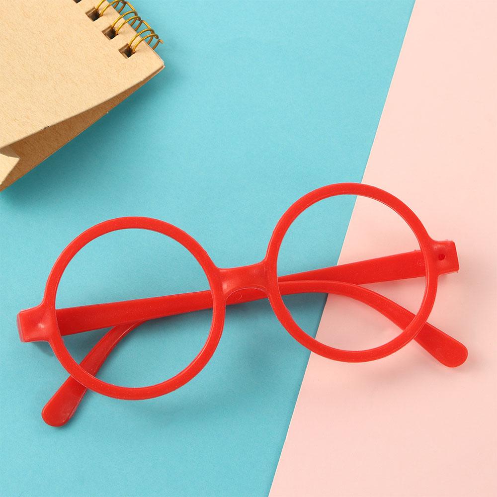 

Fashion Korean Candy Color Without Glasses Lens Eyewear Boy Round Glasses Frame PP Glasses Frame Light Spectacle Frames красный