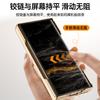 Voor Huawei Mate XT XTs Ultimate Hoesje Effen Leer Transparante Lente Scharnier Metalen Lens Stand Schermbeschermer Volledige Beschermhoes