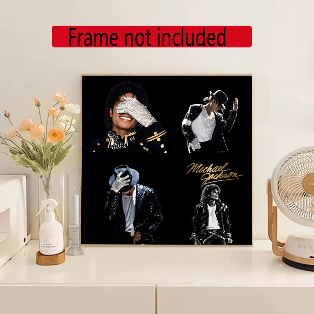 Michael Jackson 5D Diamond Painting Round Diamond Rhinestones Mosaic Diamond Embroidery Wall Paintings Rhinestones Gift Frameless