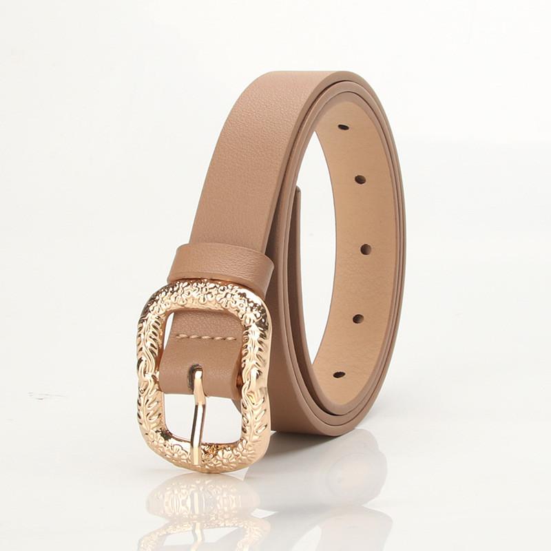 Elegant Womens Pu Leather Belt With Alloy Buckle For Daily Use And Work Attire