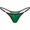 Womens Shiny Low Rise Micro Thong Elastic Waistband G String Underwear Bikini Swimwear