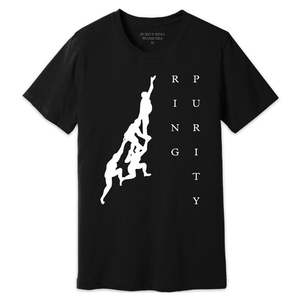

Men s Purity Ring Silhouette [BLACK] T-shirt Black 4XL