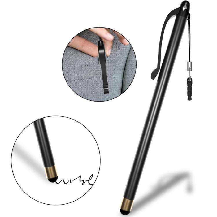 Stylets Stylo en Aluminium Poignée Ergonomique et Crochet Design Portable Large Compatibilité pour Étudiants