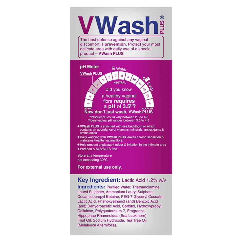 VWash Plus Intimate Hygiene Wash 100 ml Pack Of 2 Gentle Daily Feminine Cleanser With Freshness And pH Balance Protection