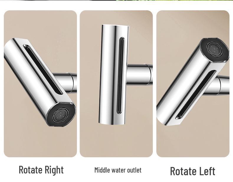 Cross-Border Waterfall Swivel Faucet for Basin, Sink, and Balcony with Extendable Hot and Cold Function