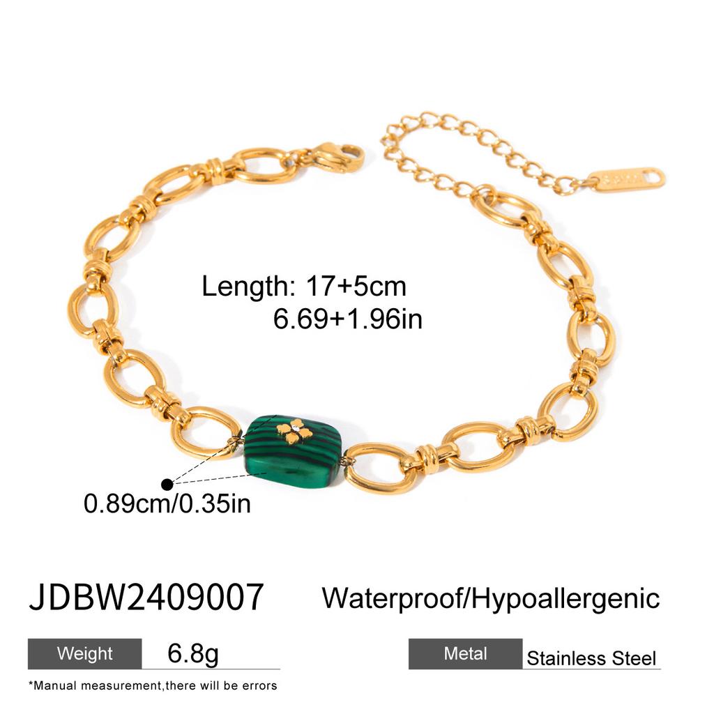 Jiedin European and American Titanium Steel Bracelet Bracelet Bracelet 18k Gold Non-fading Jewelry Stainless Steel Jewelry