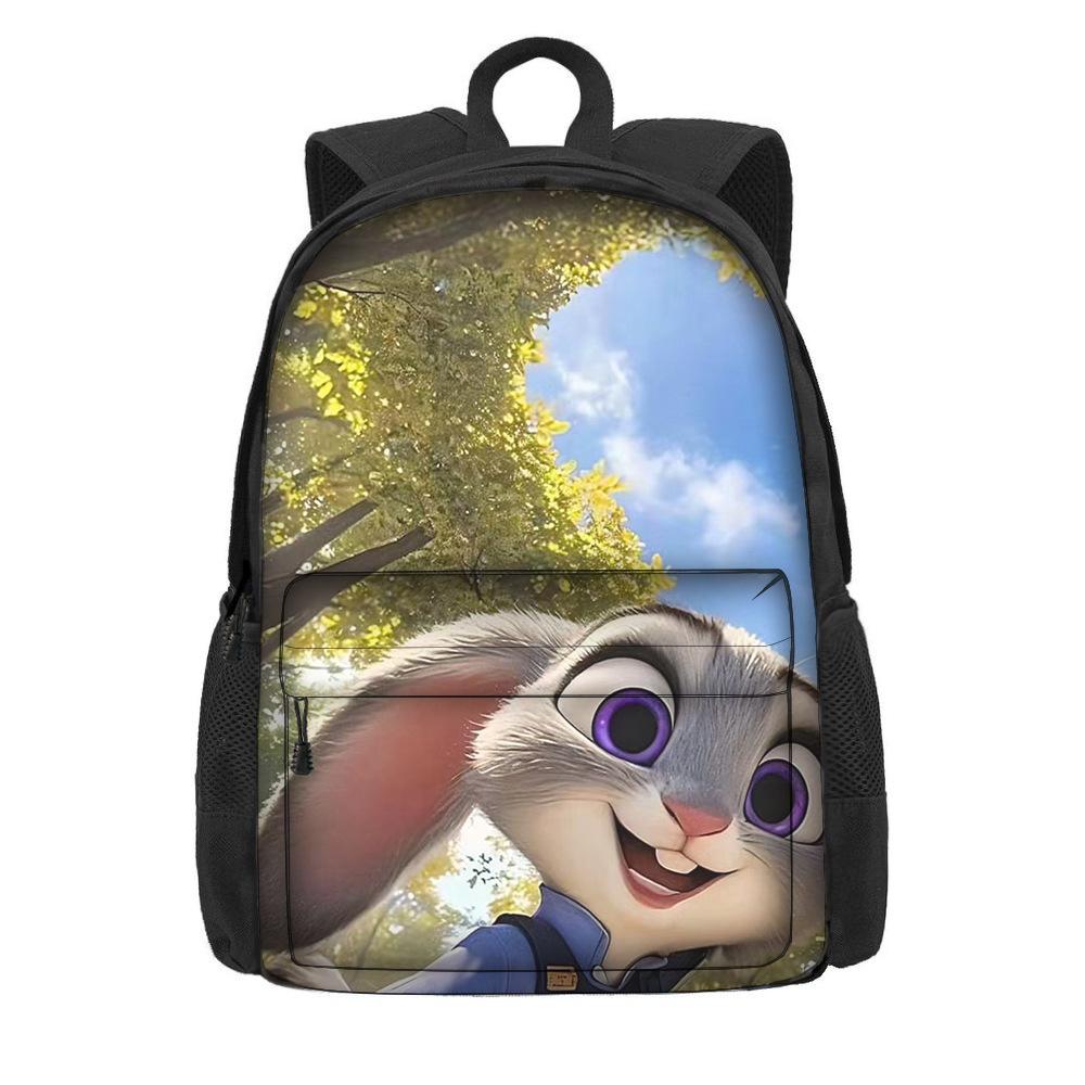 Kreslený batoh s motivem Zootopie 2 pro žáky základní školy, velká kapacita, lehký dvouramenný batoh