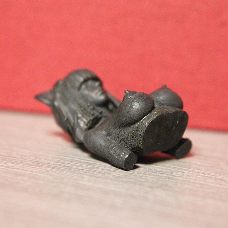 Statuie Fată Frumoasă Nudă cu Sâni Mari Alamă Neagră Egipt Regina Figurine Miniaturi Artă Corporală Artizanat Ornamente de Birou Decorațiuni Retro pentru Casă