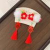 Hanfu Headwear Chinese Style Red Barrettes Cute Ancient Style Hair Clip  Girls