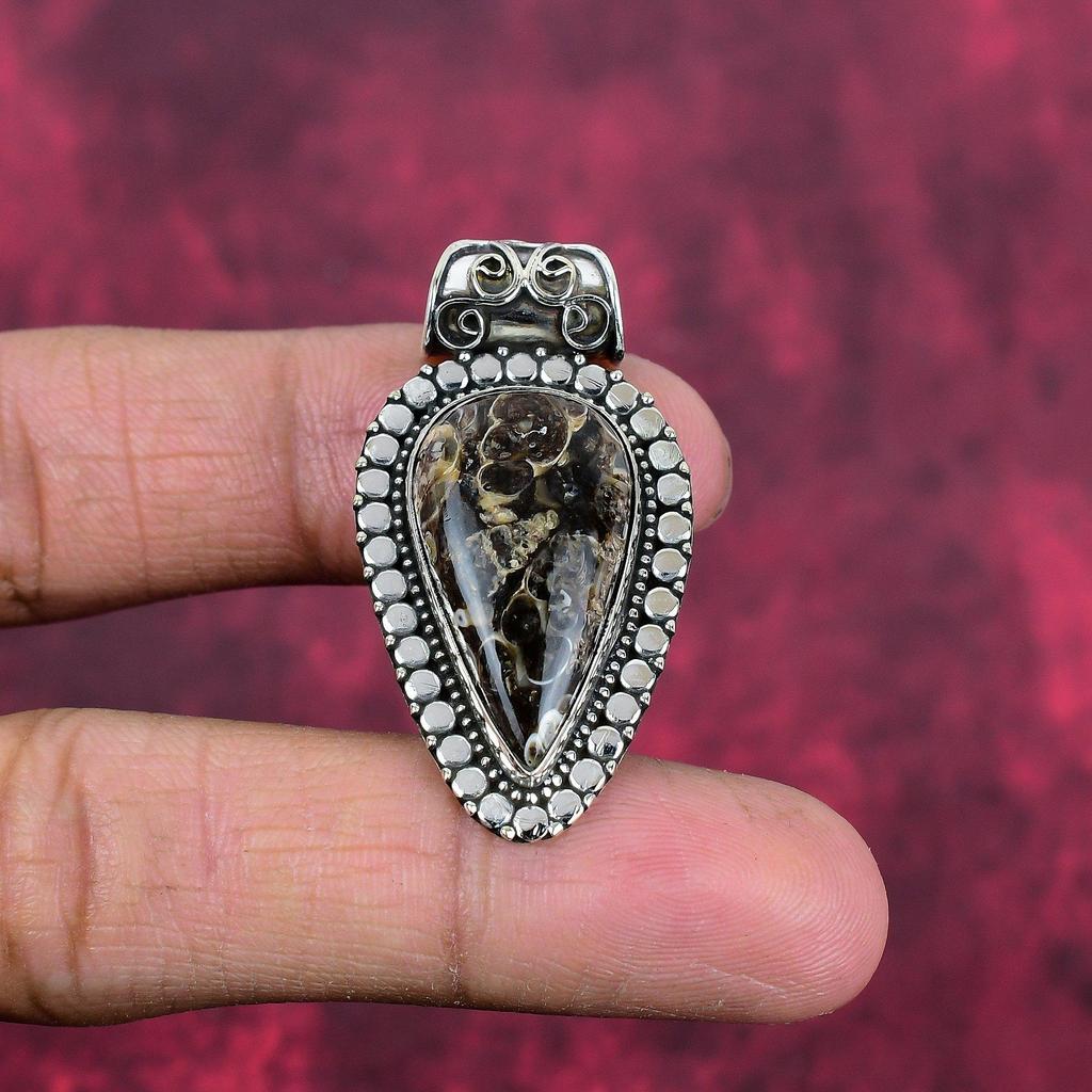 Turtella Anhänger, 925 Sterlingsilber Anhänger, Handgefertigter Edelsteinanhänger Schmuck, Geschenke für Ehefrau Brandneuer Anhänger