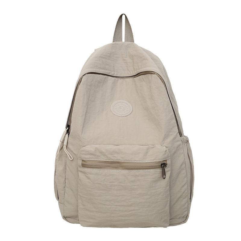 Foldable Simple Backpack With Solid Color And Letter Decoration Design Daily For