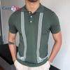 Cozy Up Men's Casual Knit Polo Shirt Knitted Button Down Shirt