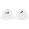 BAPE-Style Heavyweight Cotton Crewneck Sweatshirt Mens Oversized Streetwear Pullover Fall