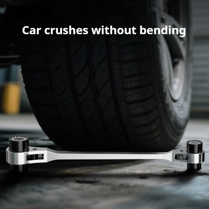 8 In 1 Ratchet Wrench Multifunctional Two-way Spanner Thickening Labor-saving Anti-rust Car Repair Tools Household Hardware Tool