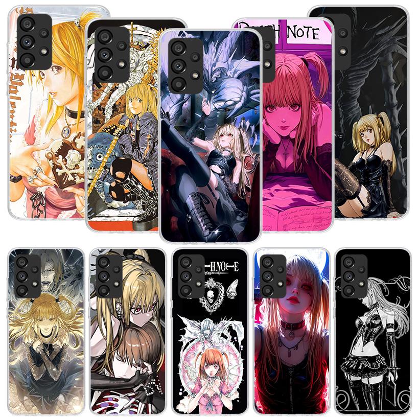 N-Note D-Death MisaMisa Phone Case for Samsung Galaxy A52 A51 A50S A12 A22 A32 A72 A10S A30S A31 A71 Note 20 Ultra 10 Plus S10 G