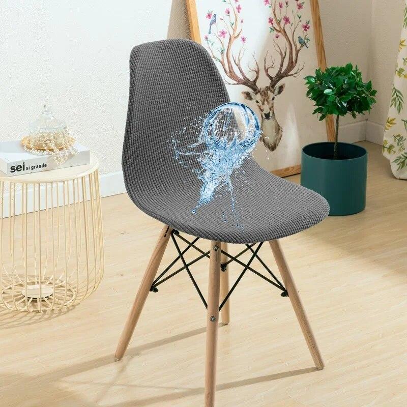 

Жаккаровый водонепроницаемый чехол на стул с короткой спинкой, чехлы на стулья с принтом, чехлы на обеденные сиденья для дома, бара, отеля, вечеринки, банкета 1pcs