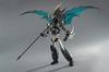 Robodo Original Version Shin Getter Robo Shin Getter 1 Threezero Arranged Version Black Made of Alloy Scarf Is Made of Cloth Painted Movable Figure