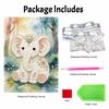 5D DIY Pearl Diamond Painting Kit Cute Baby Elephant Full Drill Embroidery Mosaic Art Home Wall Decor Gift