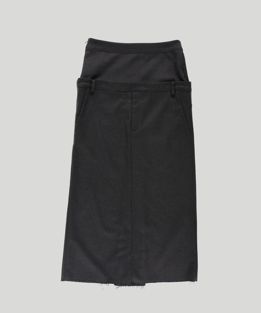 Seutillesseodi Double Waist Maxi Skirt